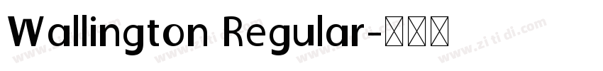Wallington Regular字体转换